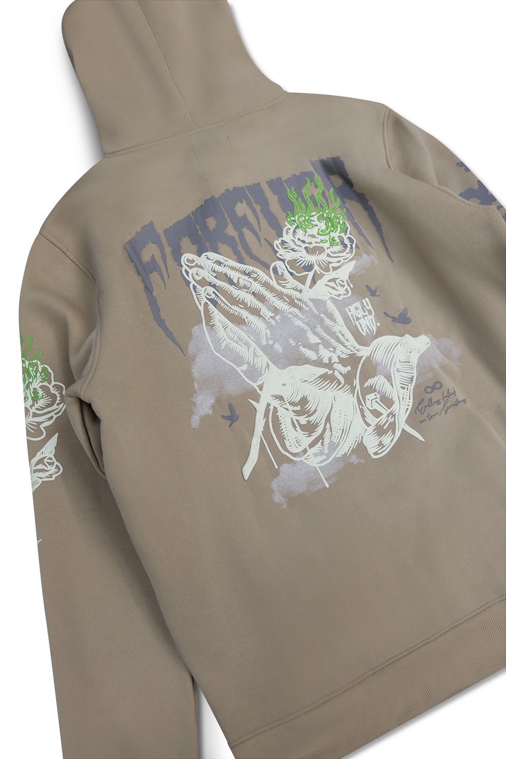 Highly Undrtd -Pullover Hoodie - Tan