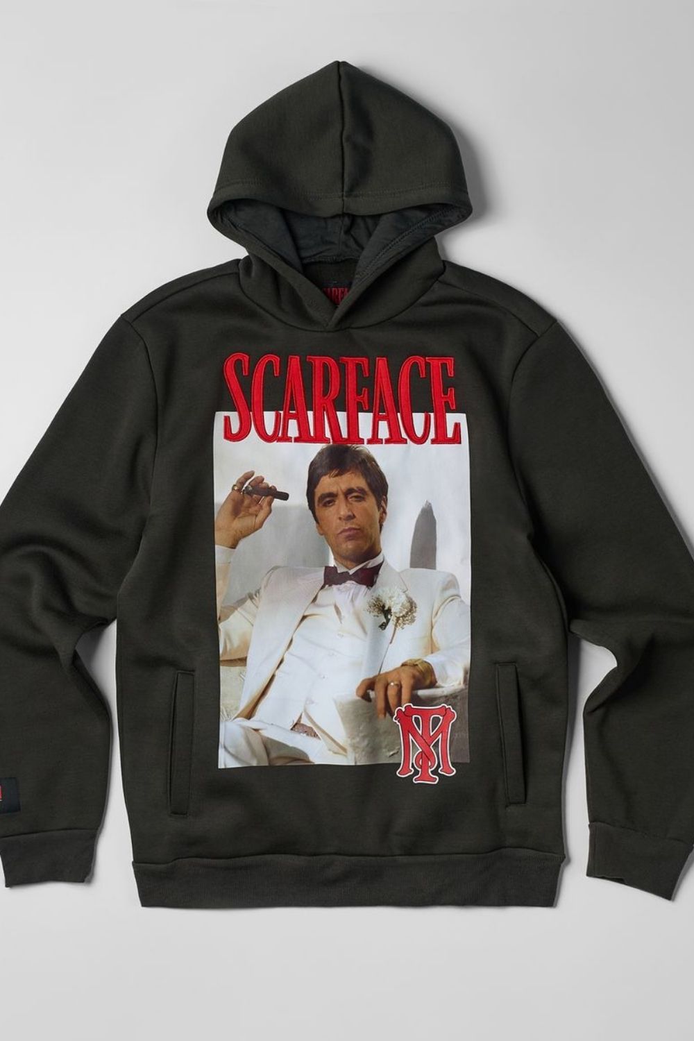 Scarface Graphic Pullover Hoodie - Charcoal