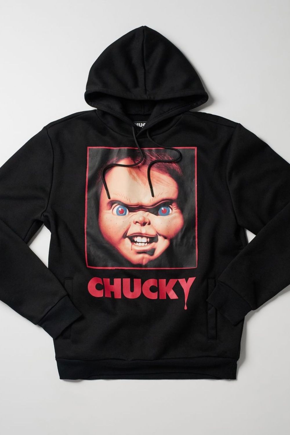 Chucky Pullover Graphic Hoodie - Black