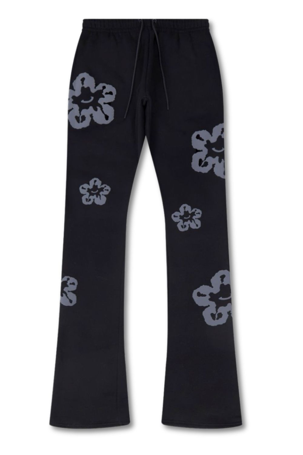 Roku Studio Flower Stacked Sweatpants -Black