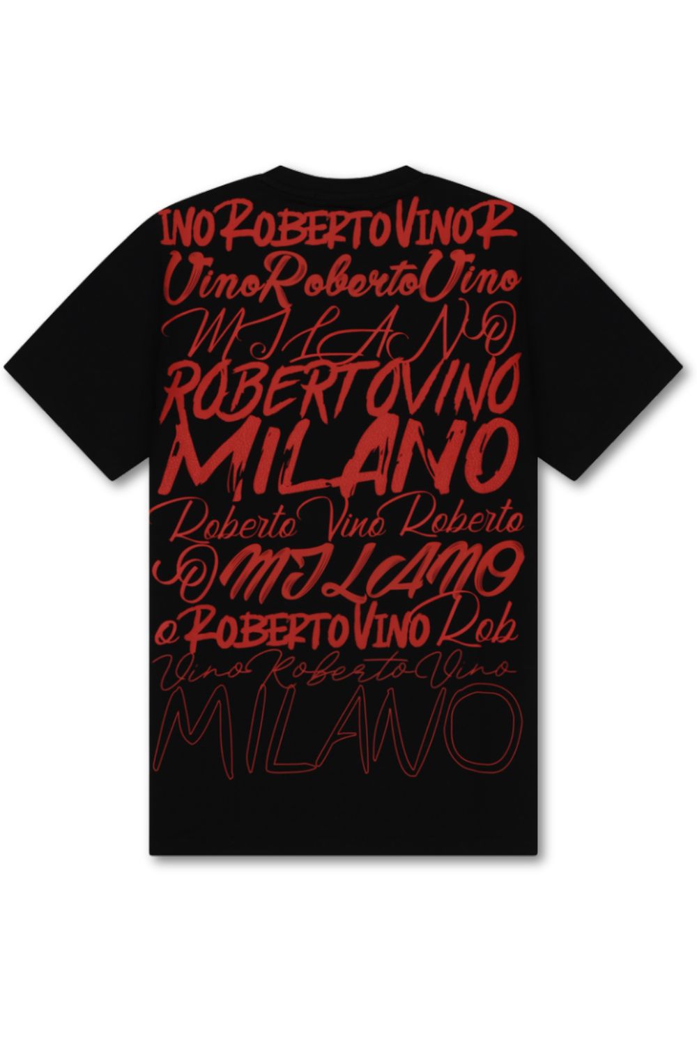 Roberto Vino Milano -Big Writing T - Shirt - Black