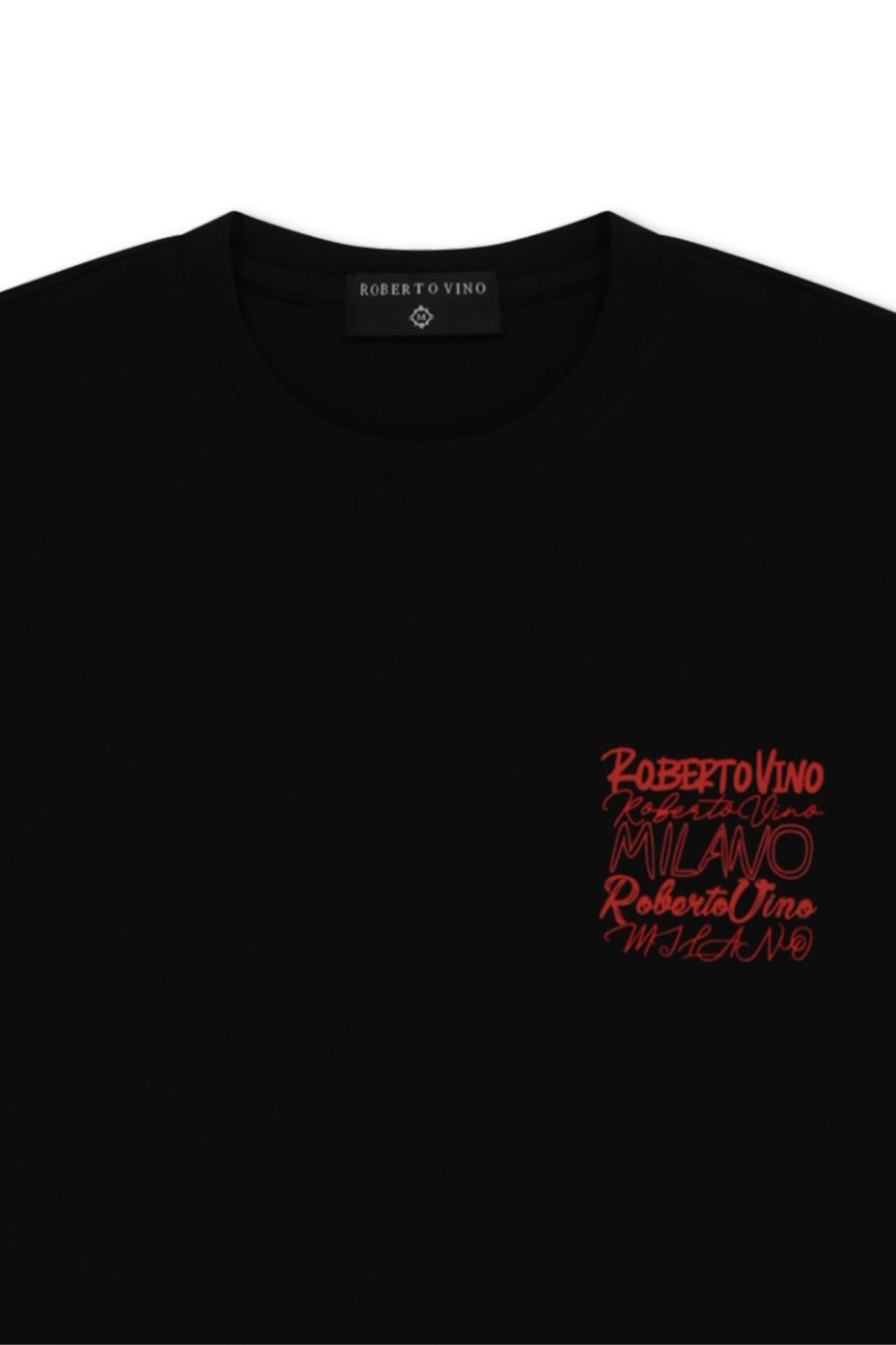 Roberto Vino Milano -Big Writing T - Shirt - Black