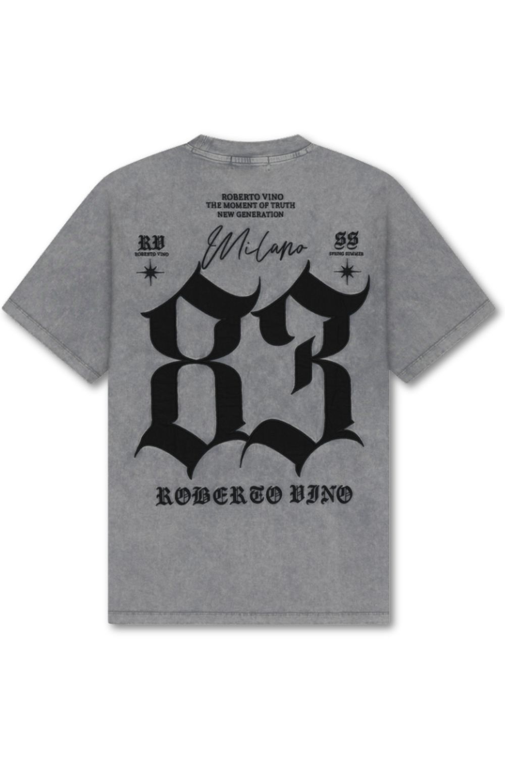 Roberto Vino Milano -83 T - Shirt - Grey