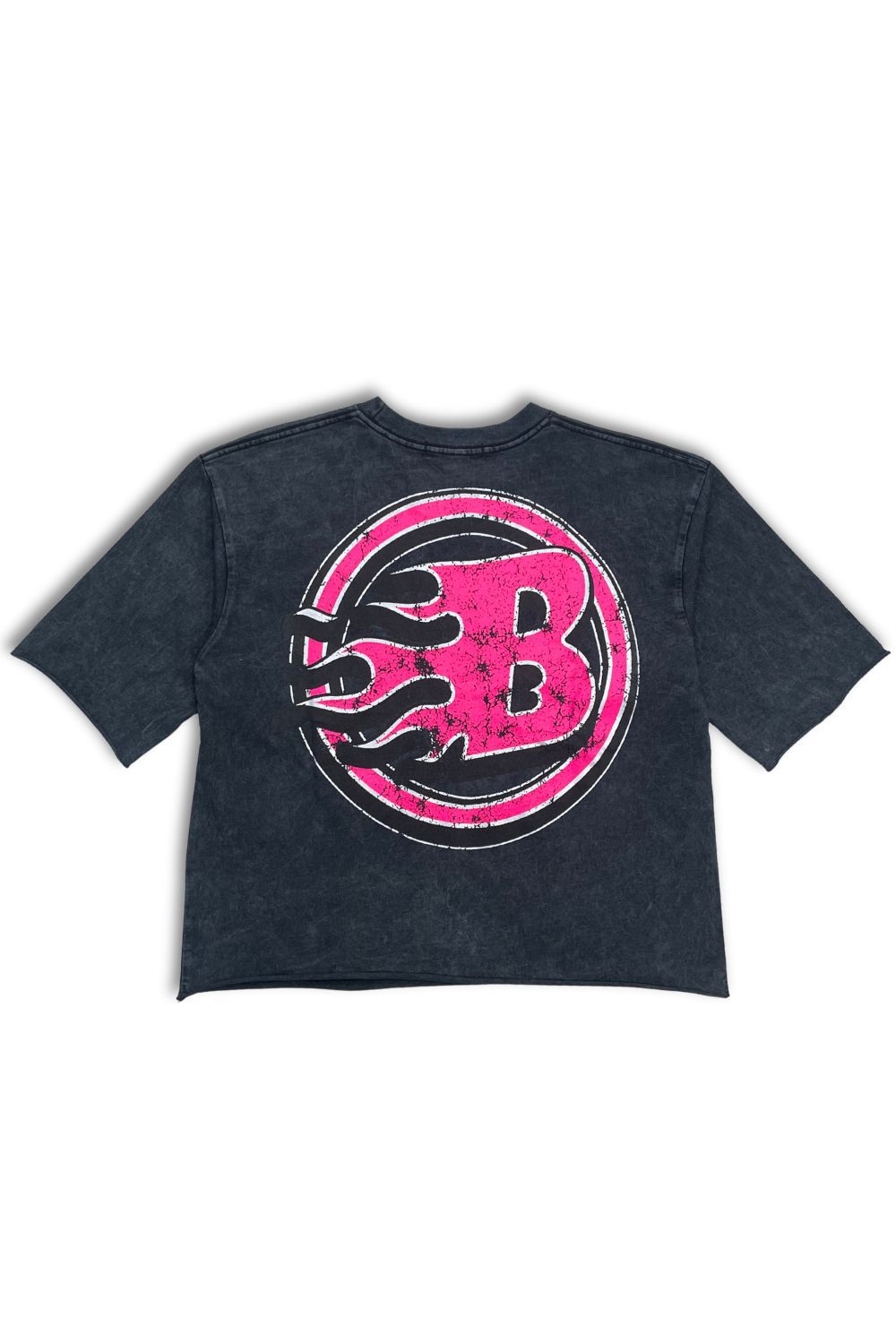 Broken Heart Cropped Graphic T - Shirt