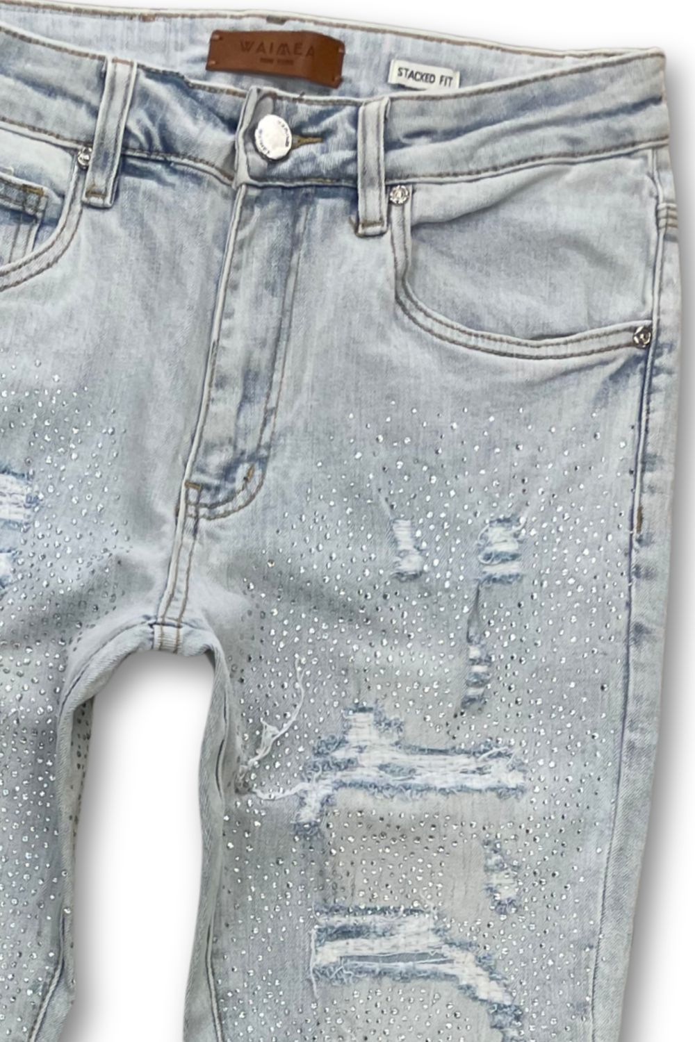 Waimea Rhinestone Stacked Jeans