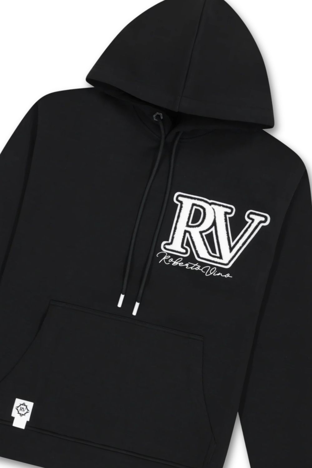 Roberto Vino Milano Big Writing Hoodie - Black