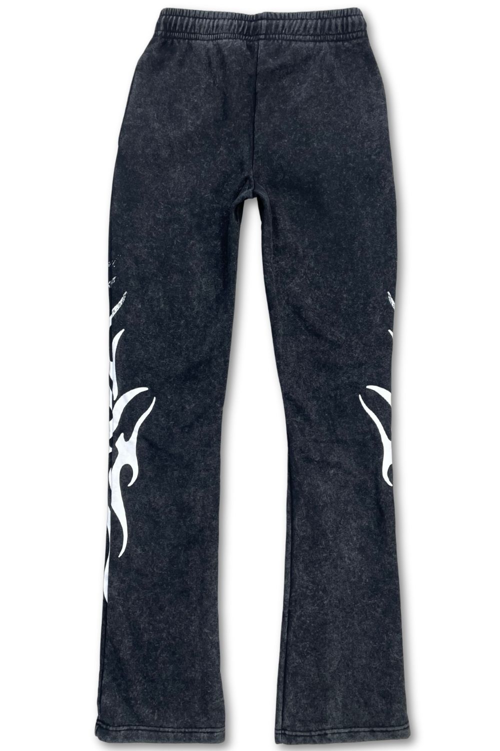 Women’s Red Fox Embellished Rhinestone Stacked Sweatsuit - Black