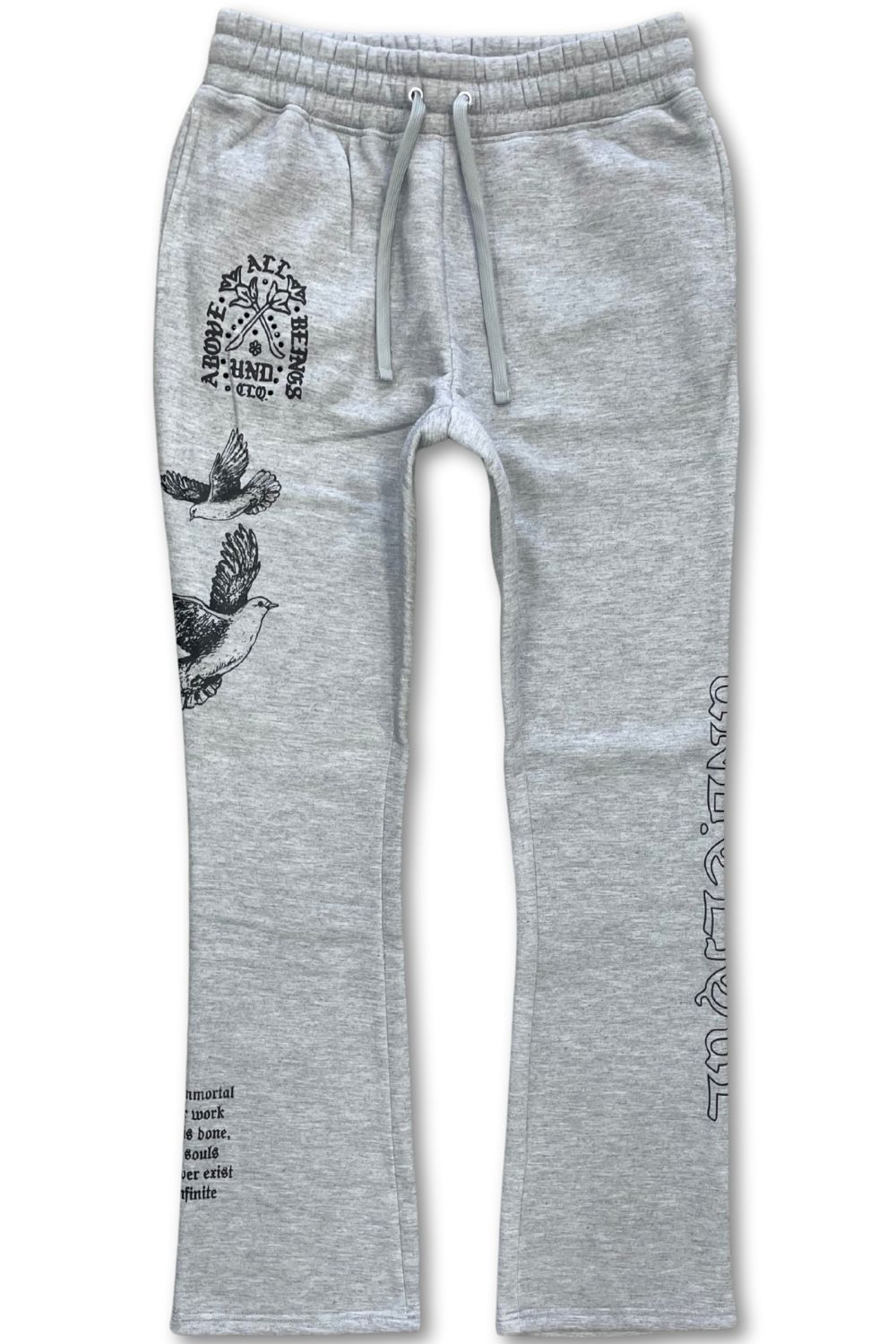Undrtd Above All Beings Zip-Up Stacked Sweatsuit - Grey