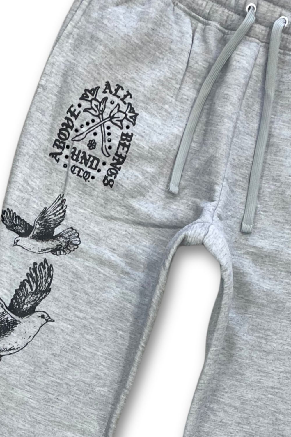 Undrtd Above All Beings Zip-Up Stacked Sweatsuit - Grey