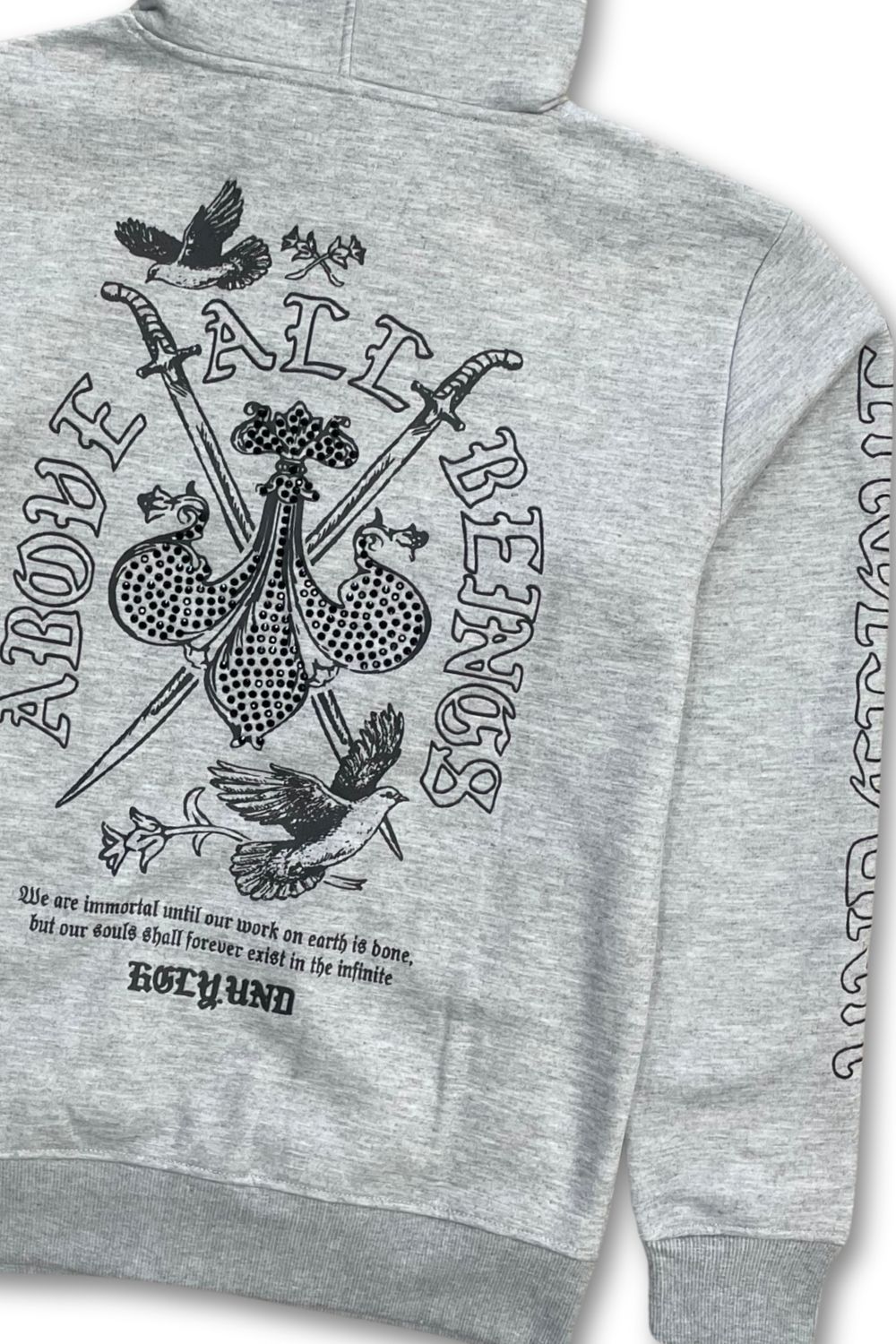 Undrtd Above All Beings Zip-Up Stacked Sweatsuit - Grey