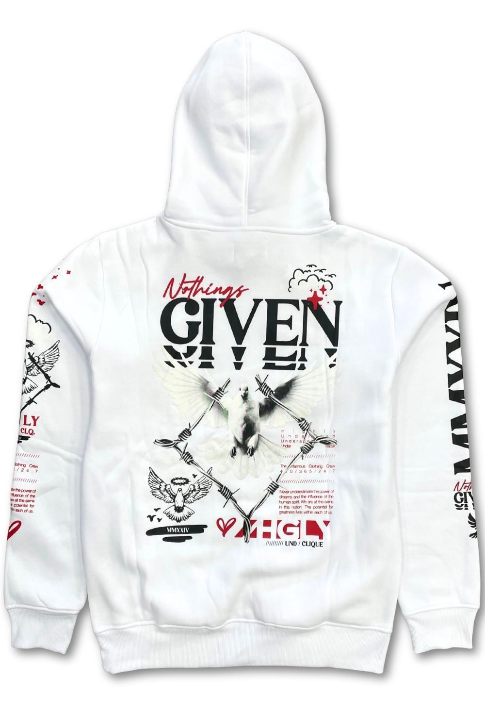 Undrtd Nothings Given Stacked Sweatsuit - White
