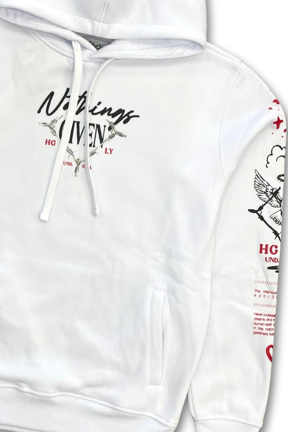 Undrtd Nothings Given Stacked Sweatsuit - White