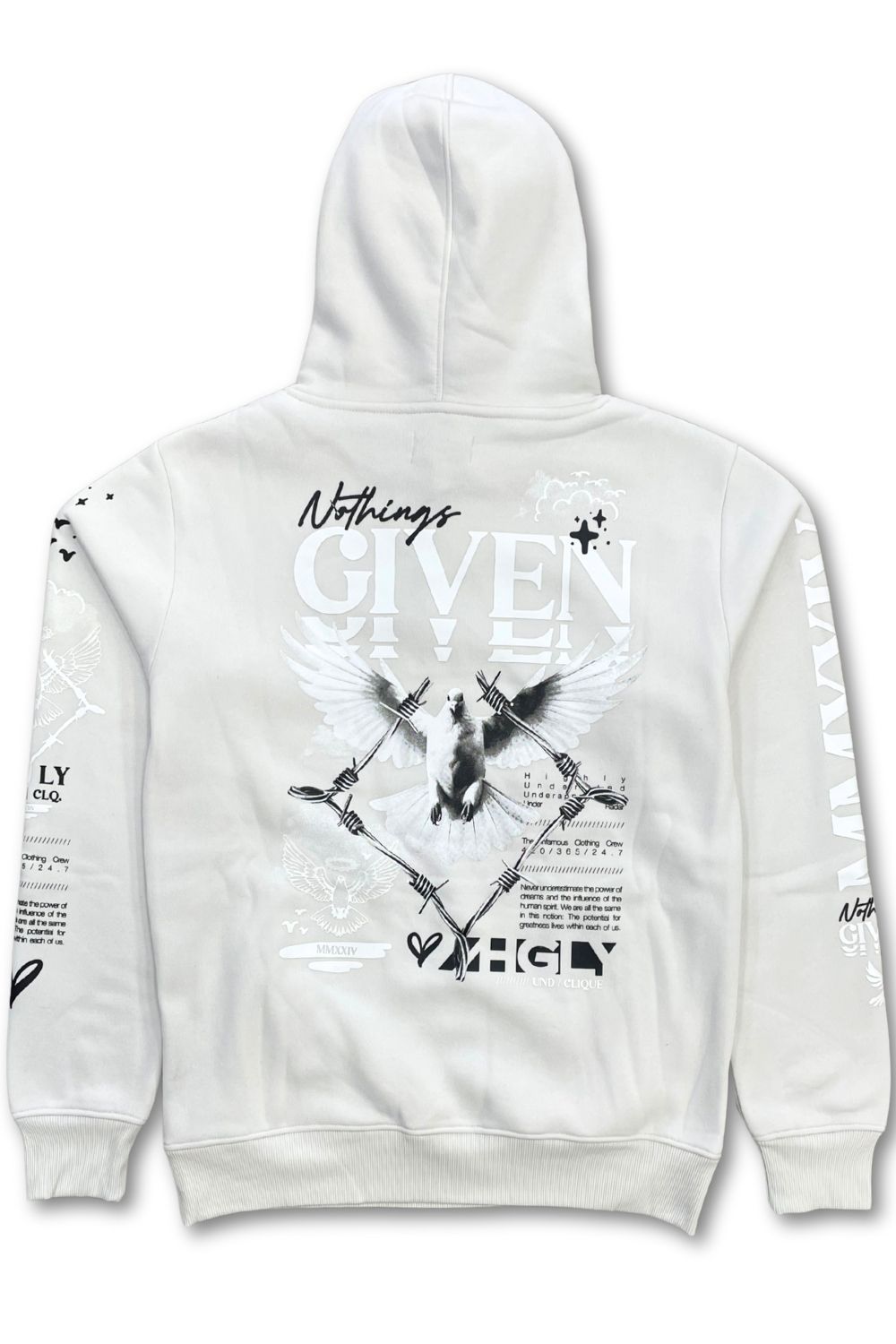 Undrtd Nothings Given Stacked Sweatsuit - Cream