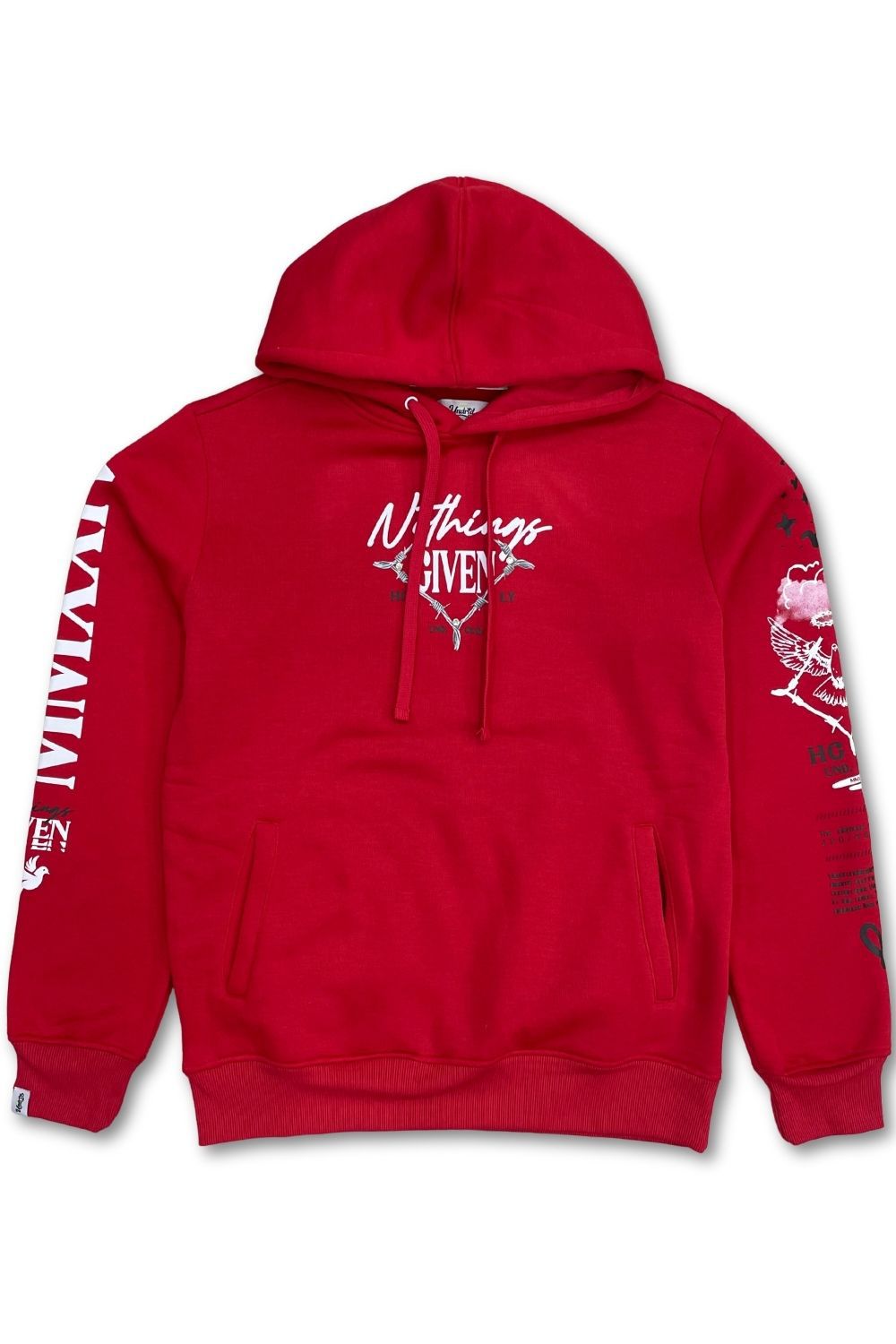 Undrtd Nothings Given Stacked Sweatsuit - Red