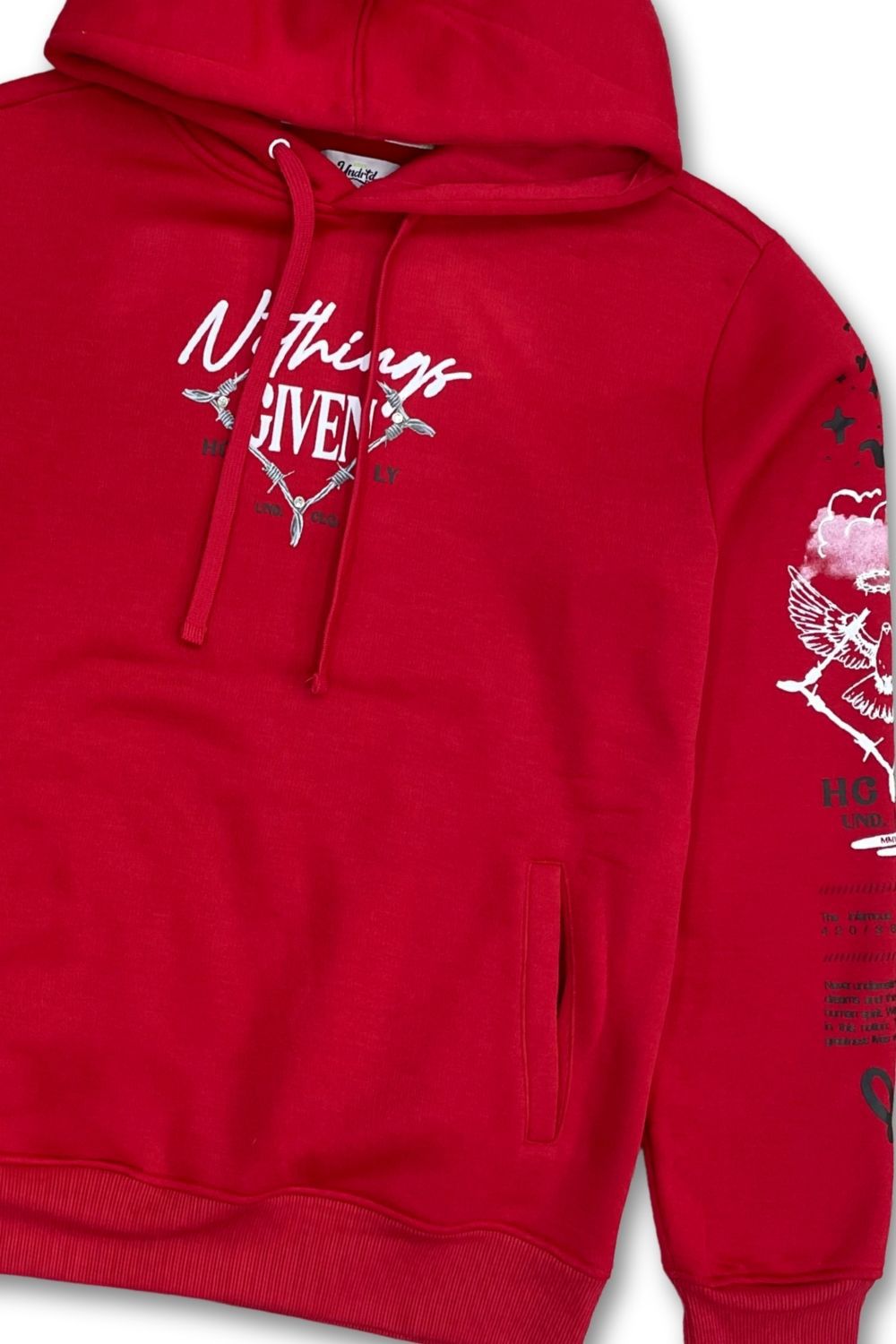 Undrtd Nothings Given Stacked Sweatsuit - Red