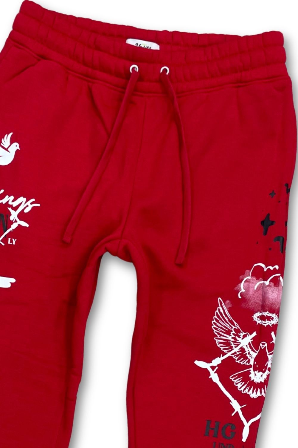 Undrtd Nothings Given Stacked Sweatsuit - Red