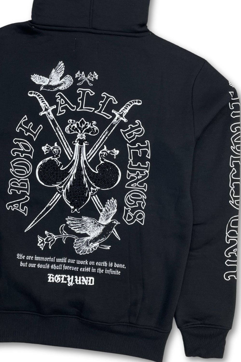 Undrtd Above All Beings Zip-Up Stacked Sweatsuit - Black