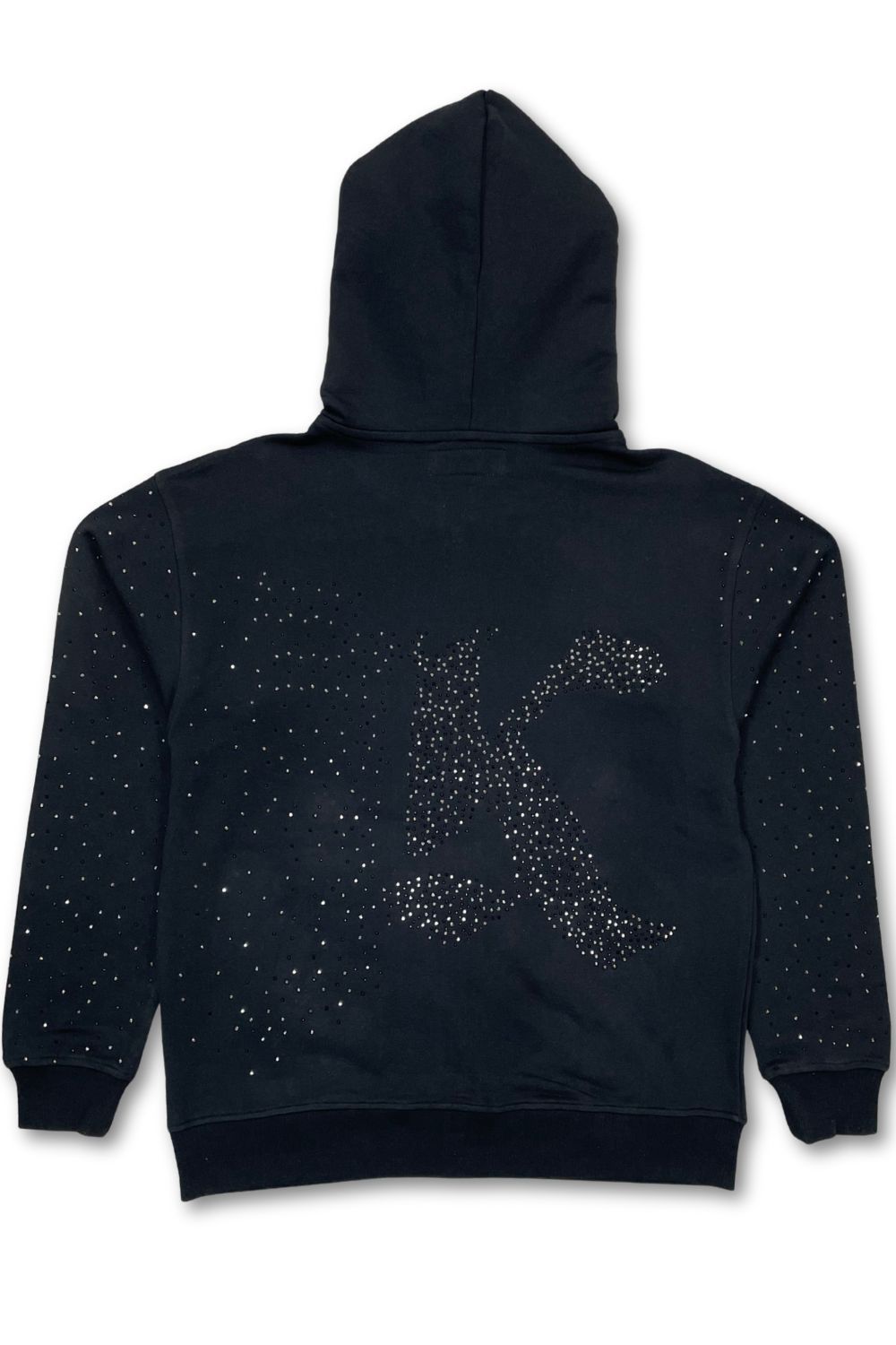 Kindred Rhinestone Zip-Up Hoodie - Black