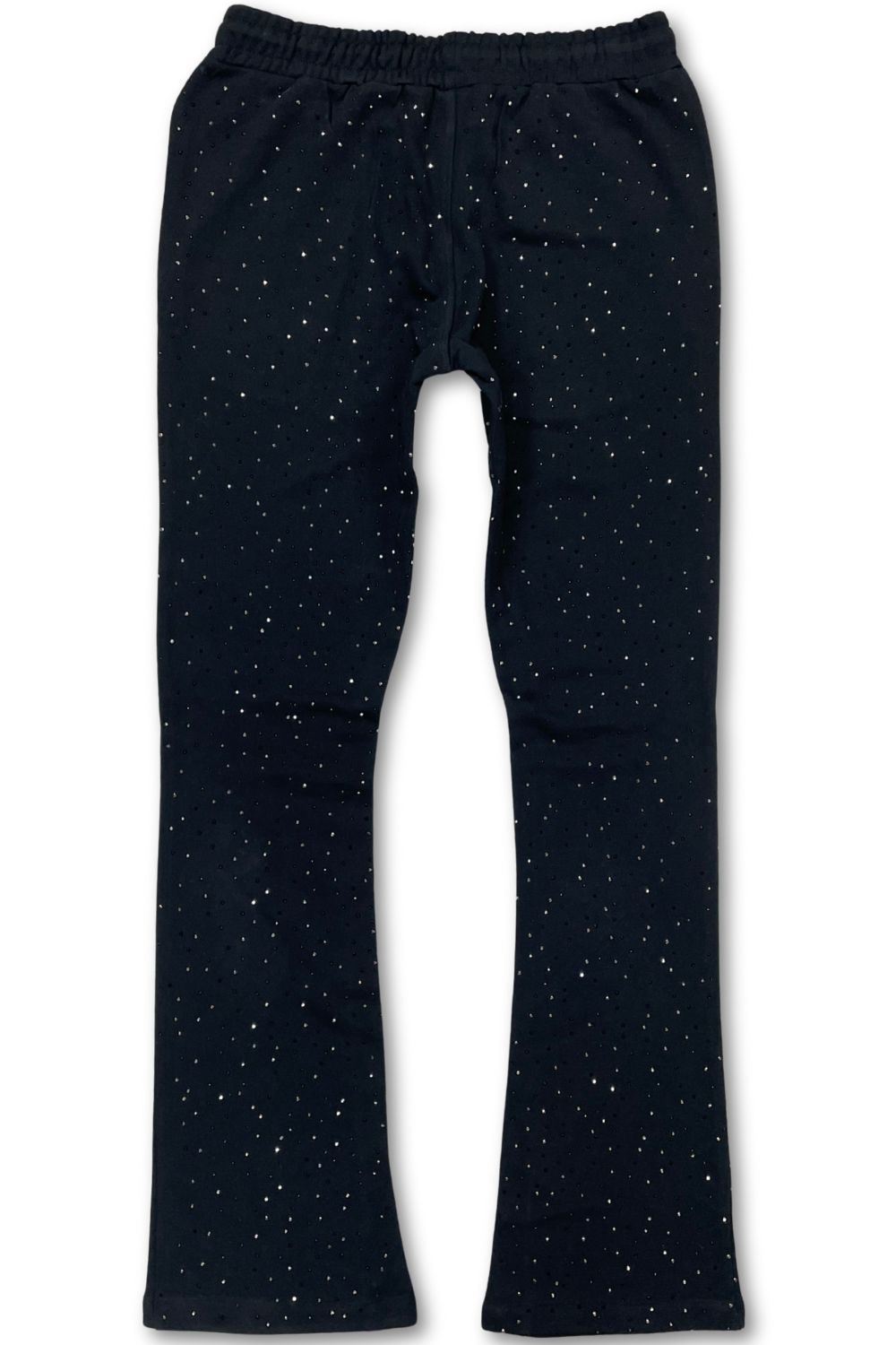 Kindred Rhinestone Stacked Sweatpants - Black