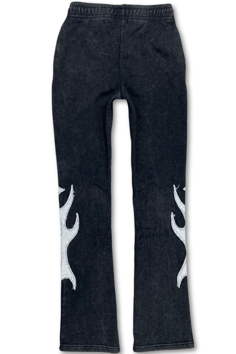 Women’s Red Fox Faith Rhinestone Stacked Sweatsuit - Black