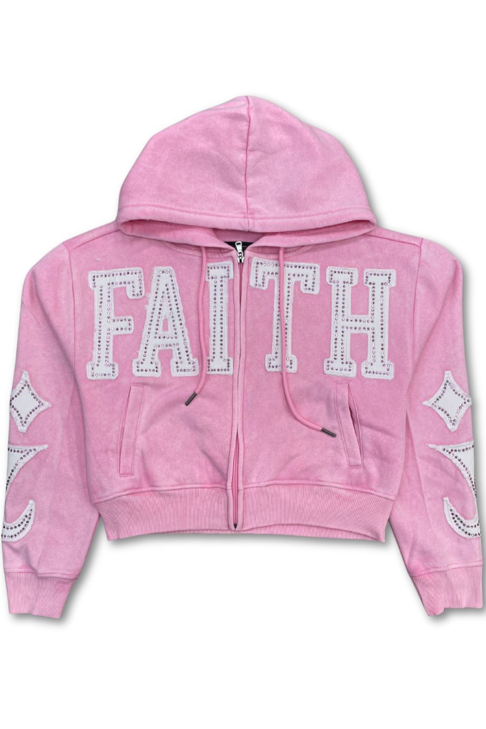 Women’s Red Fox DEPT Rhinestone Stacked Sweatsuit - Pink