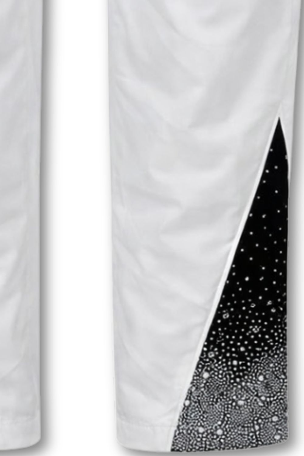 Kindred Rhinestone Nylon Pants White