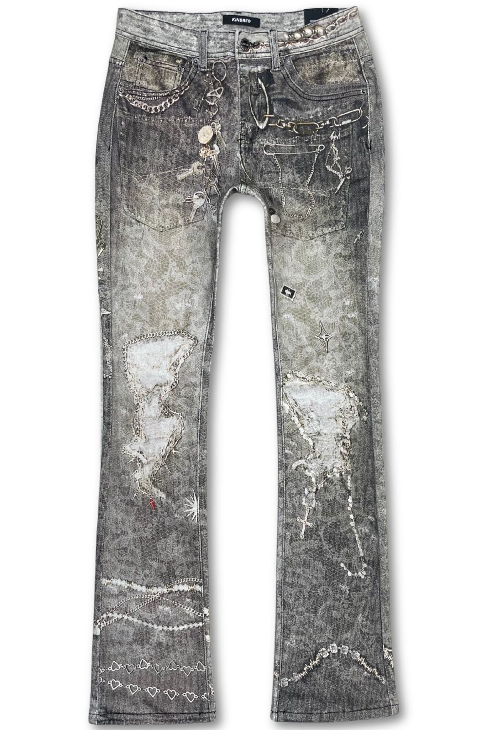 Kindred Premium Digital Print Stacked Jeans