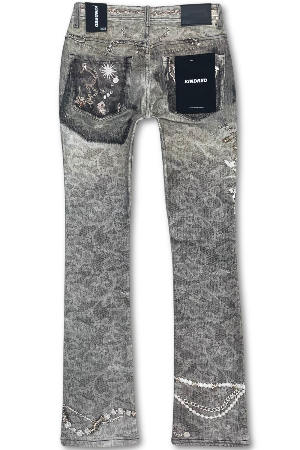 Kindred Premium Digital Print Stacked Jeans