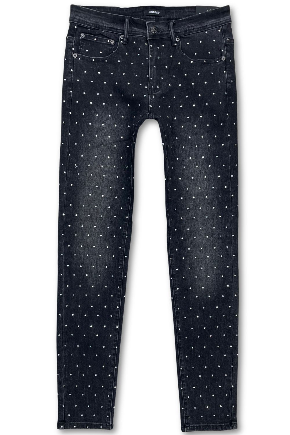 Kindred Rhinestone Premium Skinny Jeans - Black