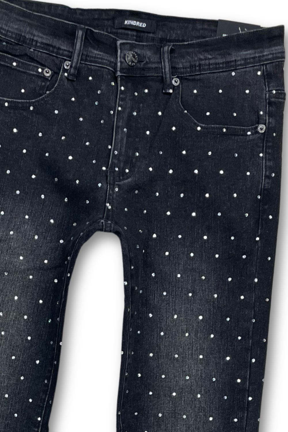 Kindred Rhinestone Premium Skinny Jeans - Black