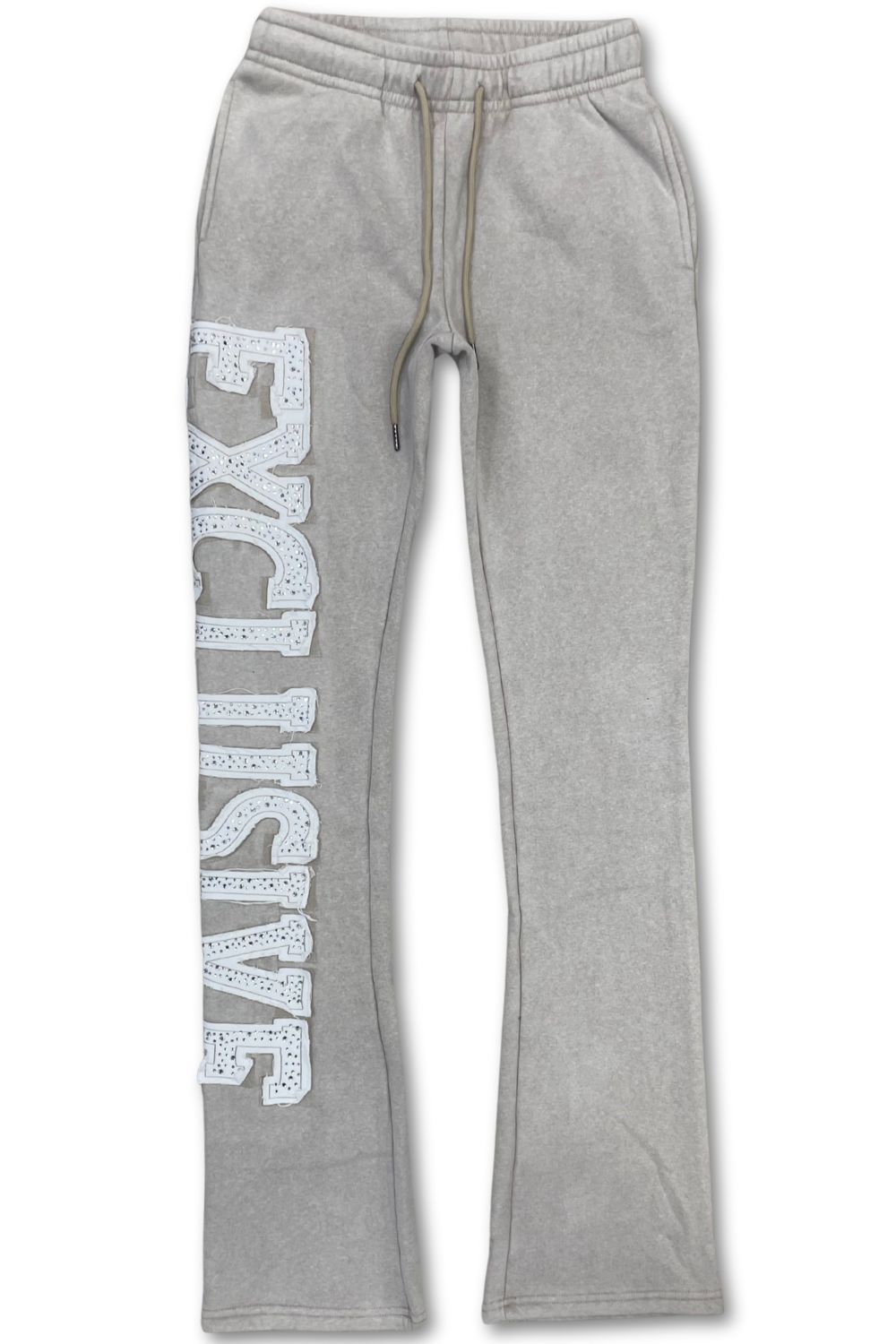 Women’s Red Fox Exclusive Rhinestone Stacked Sweatsuit - Tan