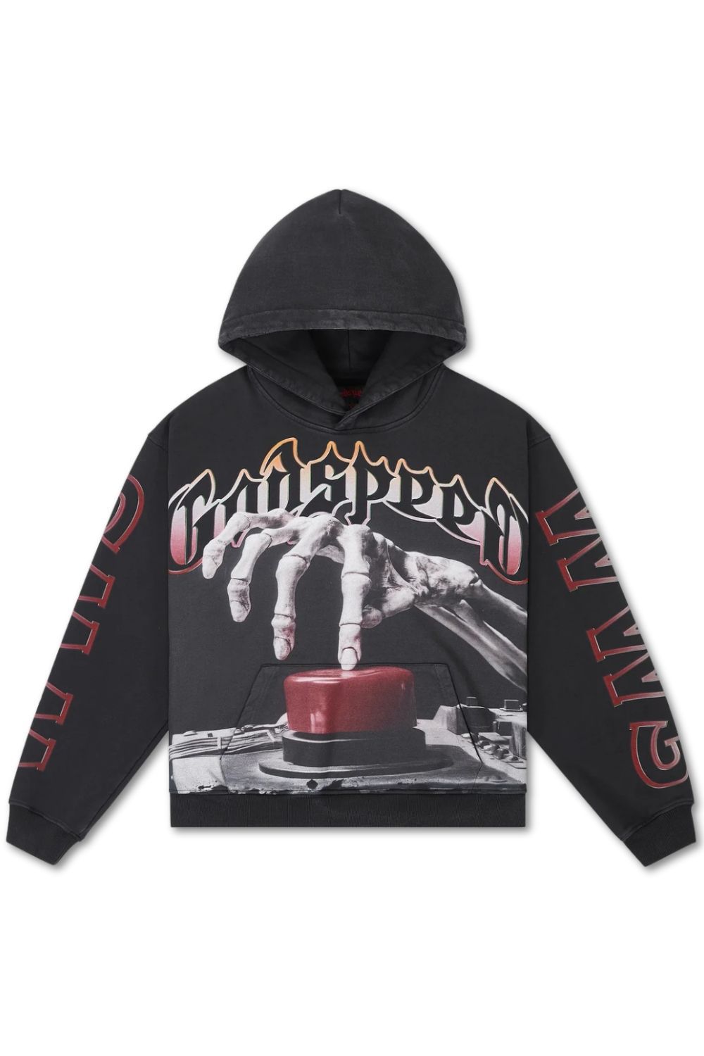 Godspeed Code Red Hoodie - Black Wash