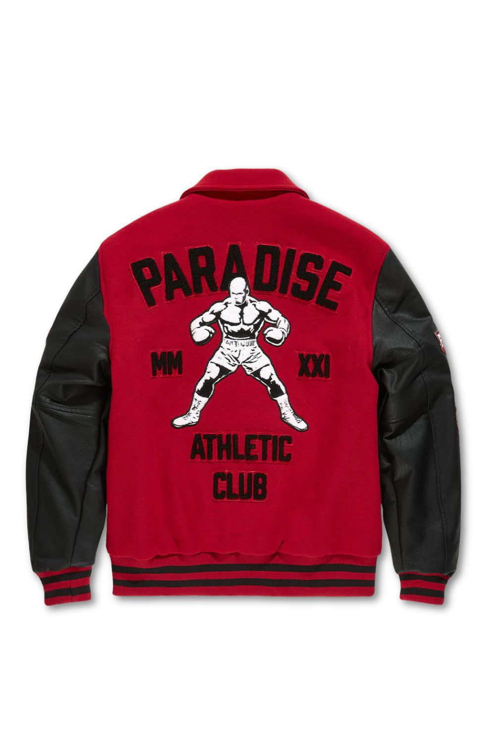 See You In Paradise Paradise Team Varsity Jacket - Red
