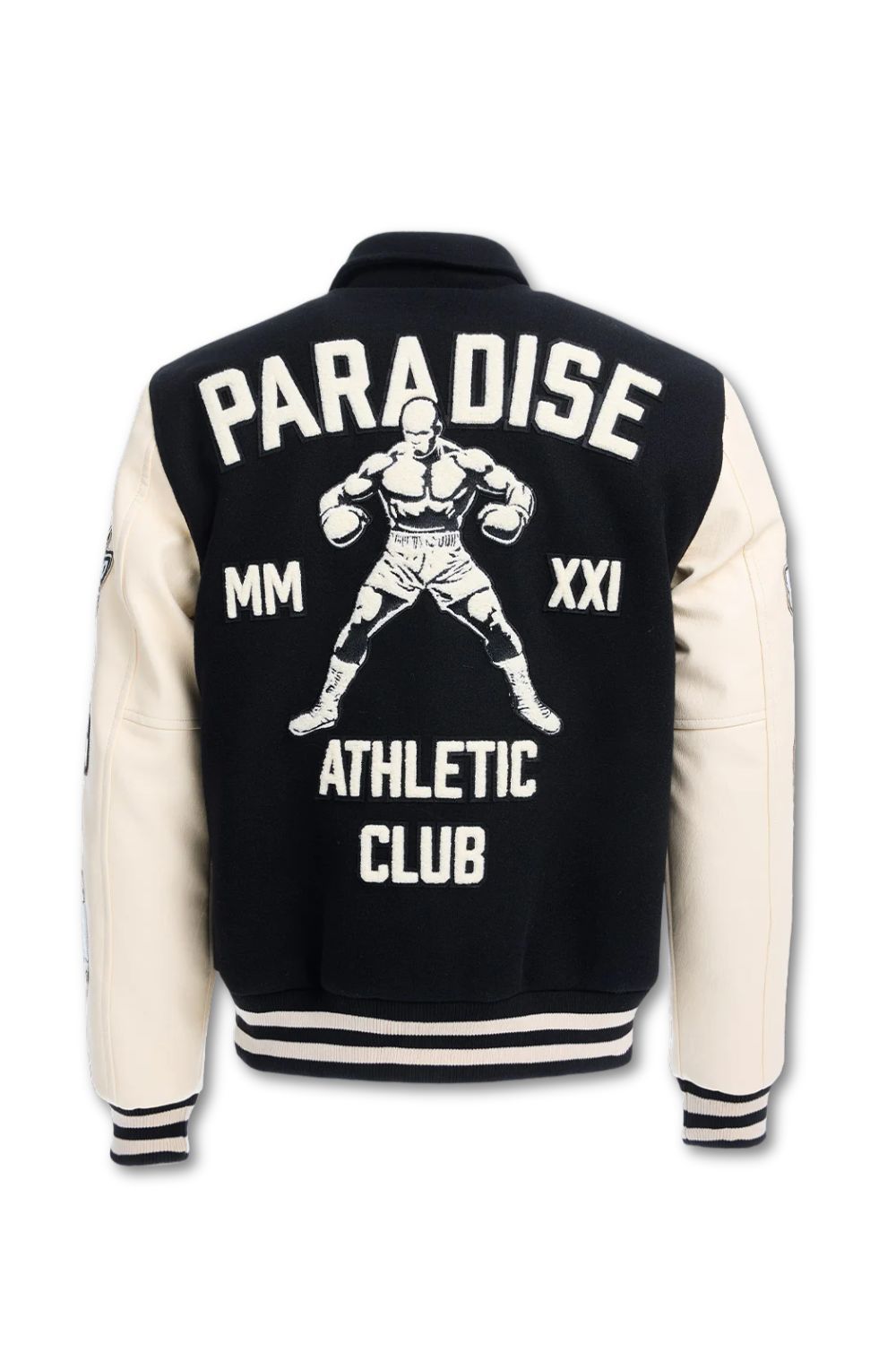 See You In Paradise Paradise Team Varsity Jacket - Black
