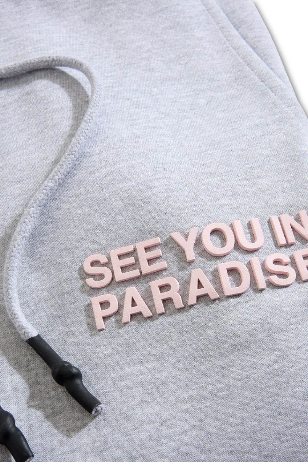 See You In Paradise Stacked Sweatpants - Heather Grey