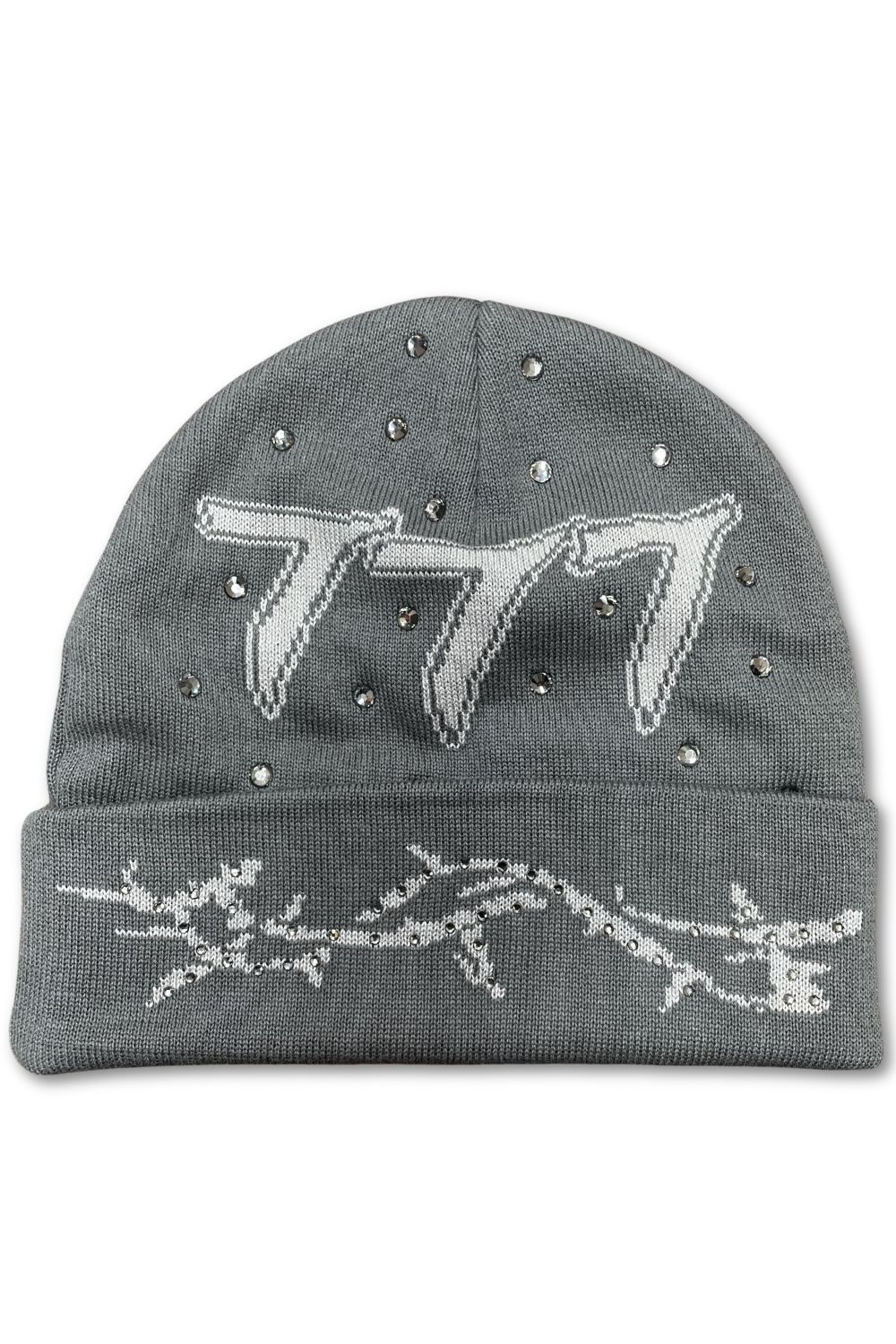 Hudson 777 Diamond Beanie - Charcoal