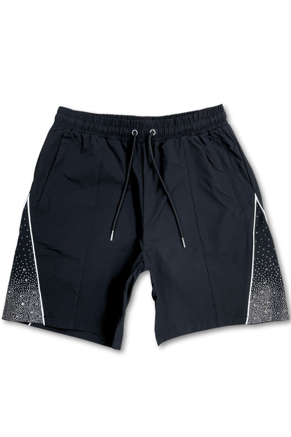 Kindred Rhinestone Nylon Shorts - Black
