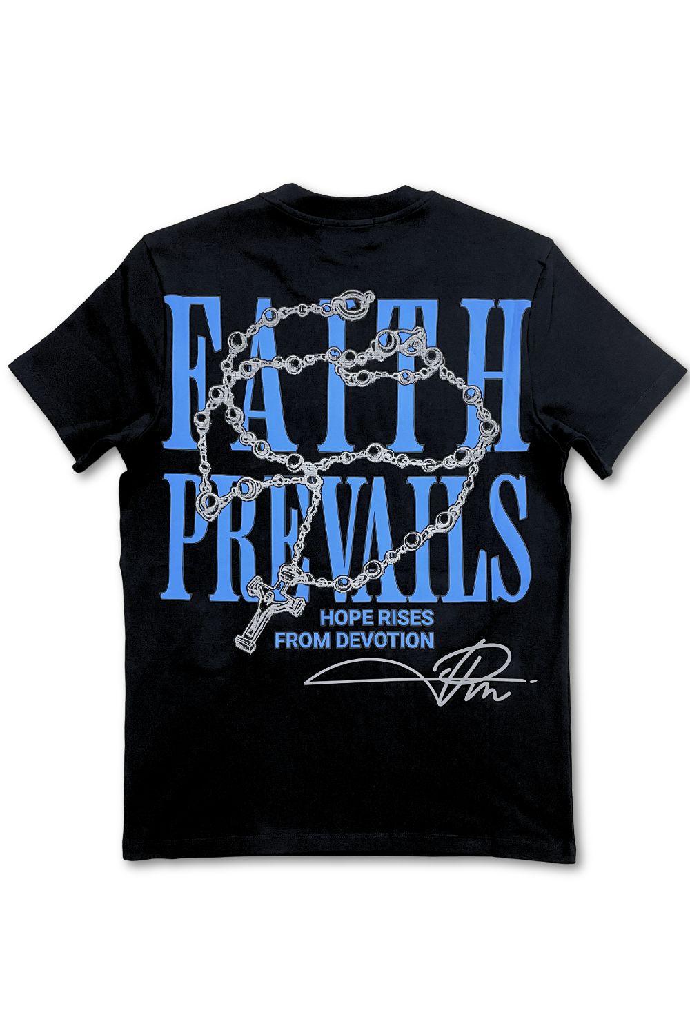 Premium Milano Faith Prevails T-Shirt - Black