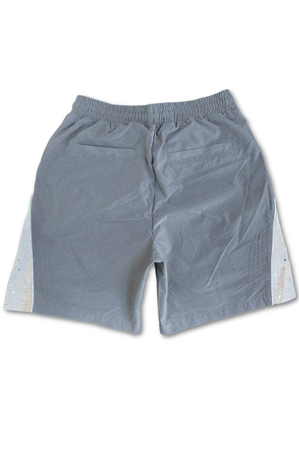 Kindred Nylon Rhinestone Shorts - Grey
