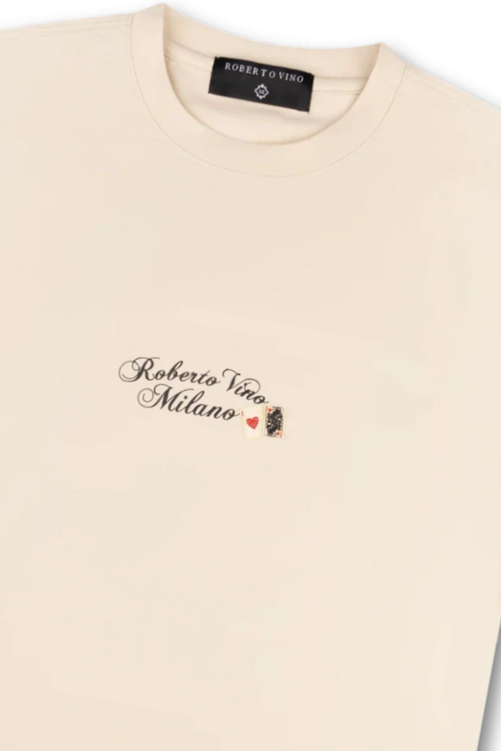 Roberto Vino Milano Lucky Milano T-Shirt - Cream