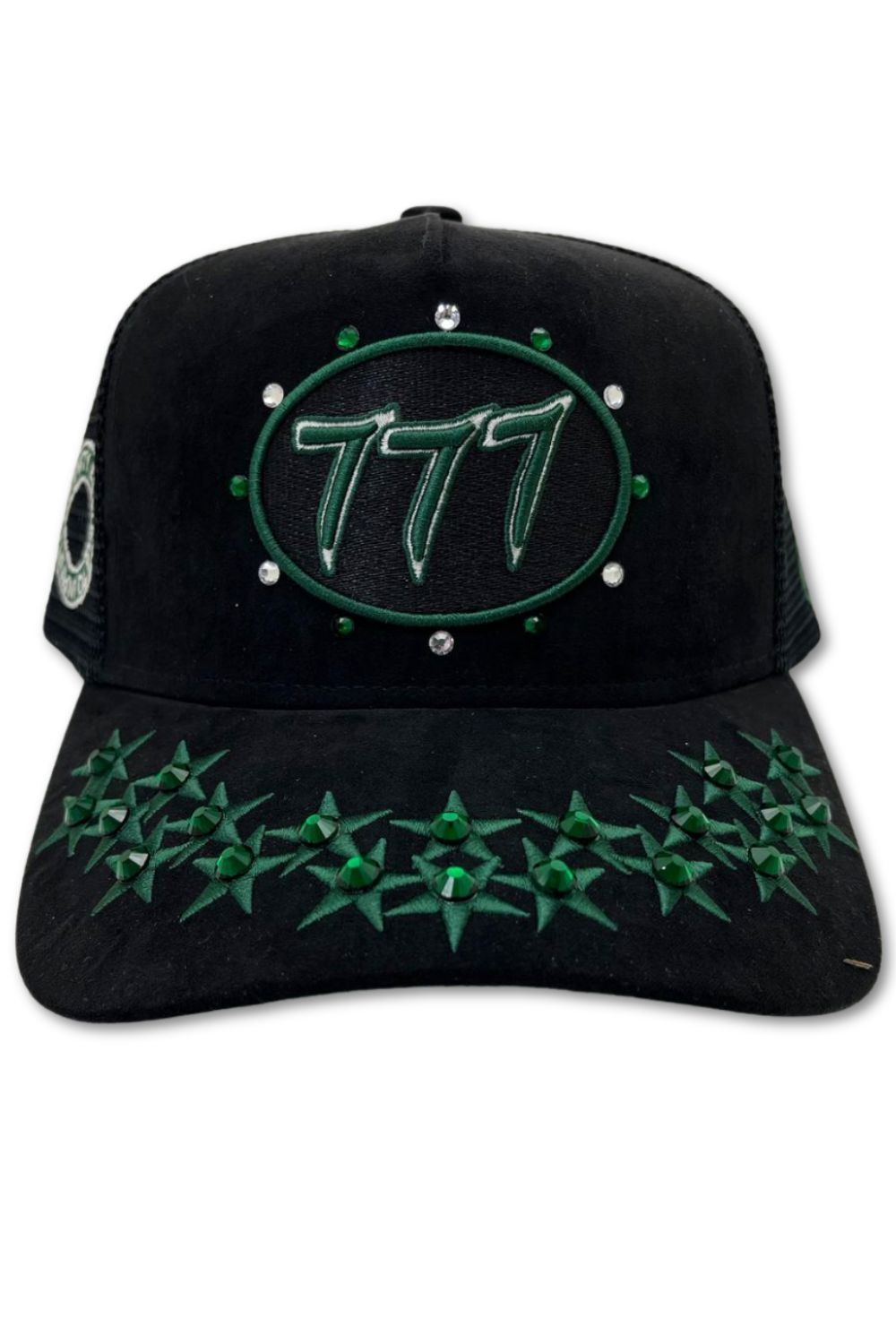 Hudson 777 Rhinestone Trucker Hat - Green