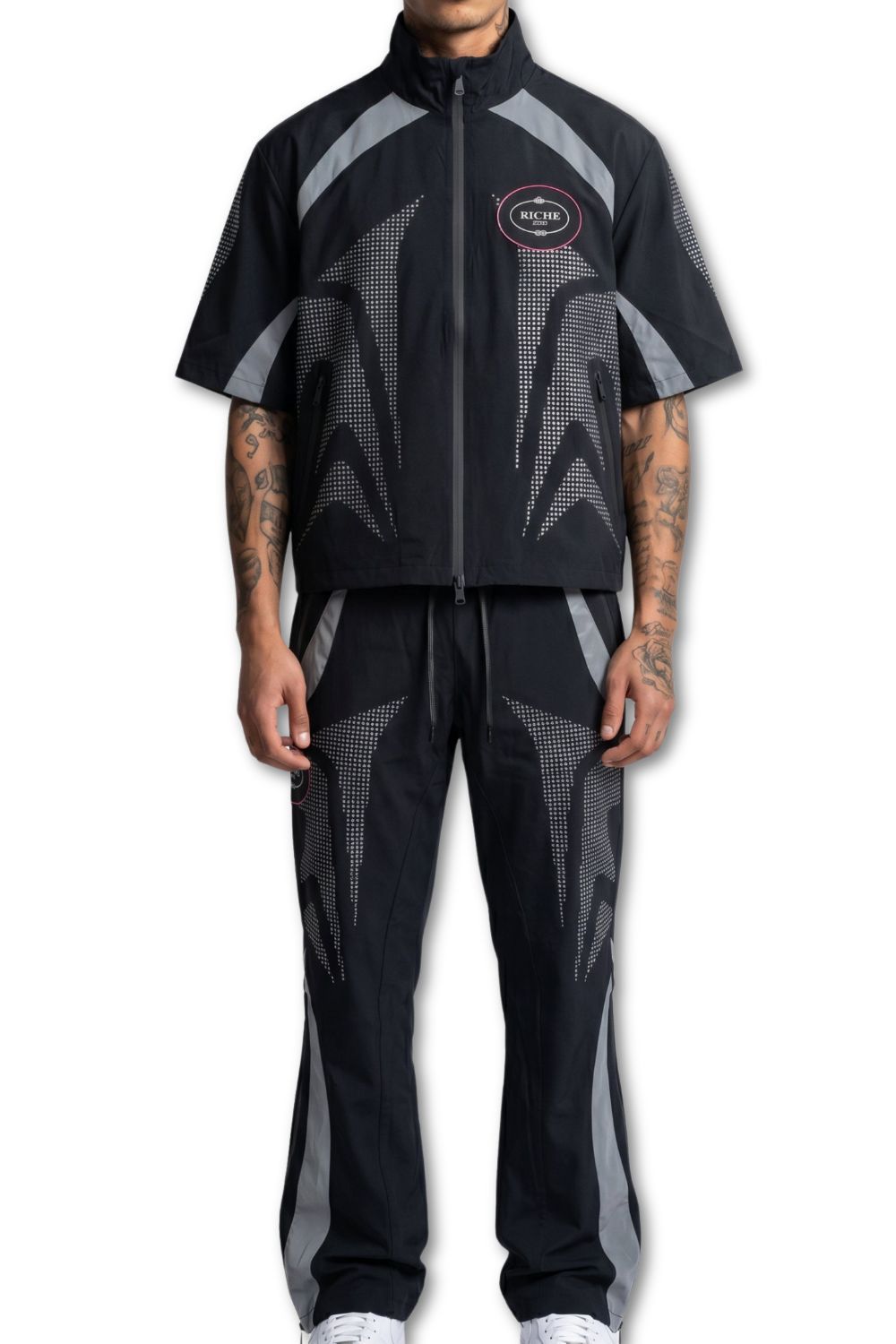 Vie Riche Enigma Zip Up - Black