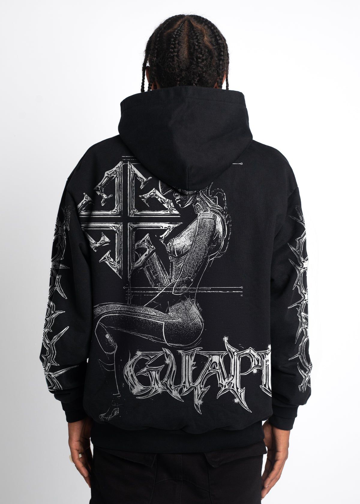 Guapi -Obsidian Black Cyborg Hoodie