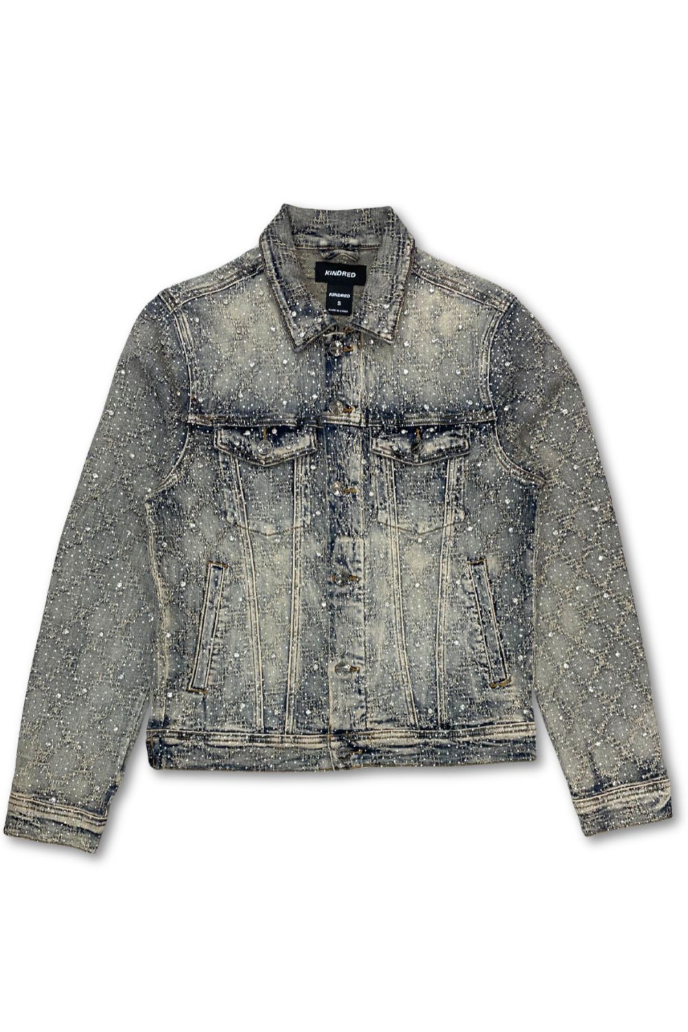 Kindred Embellished Rhinestone Jean Jacket