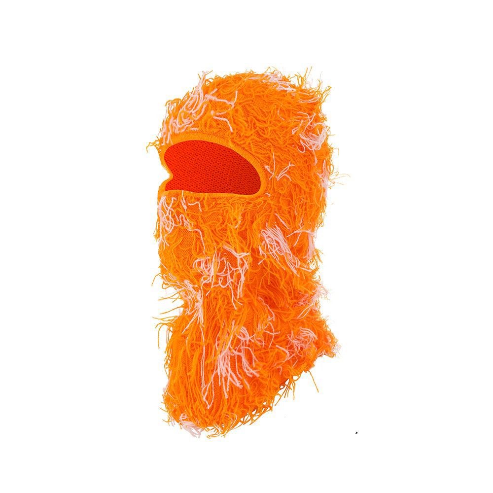 Sheisty Mask - Ski Mask - Balaclava Mask - Orange/White