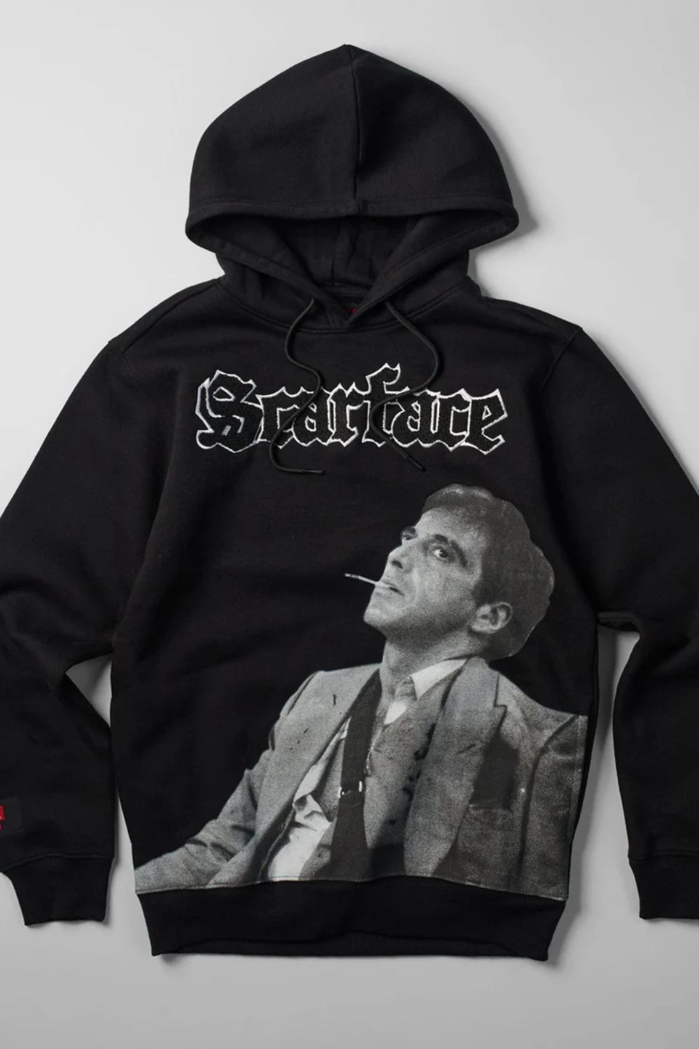 Scarface Smoking Graphic Hoodie -  Black