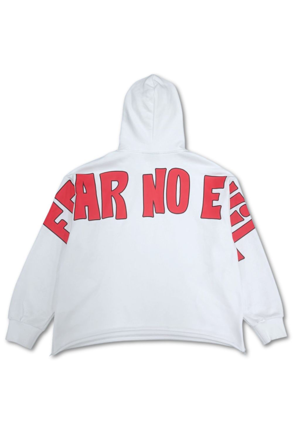 Syndicate -Fear No Evil Cropped Hoodie -White