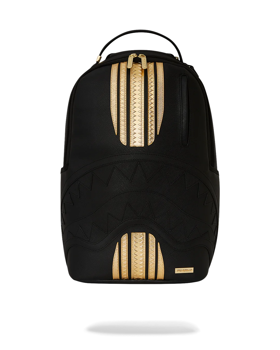 Sprayground -Gold And Black Racing Stripes Backpack