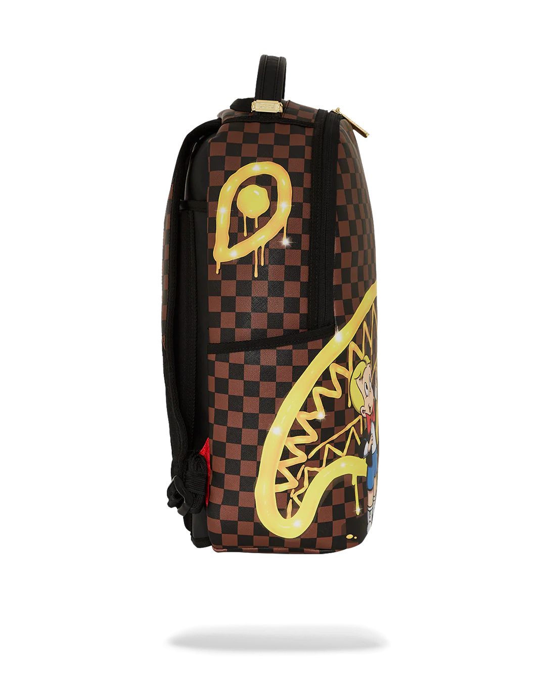 Sprayground -Richie Rich Paint The Shark Gold Backpack