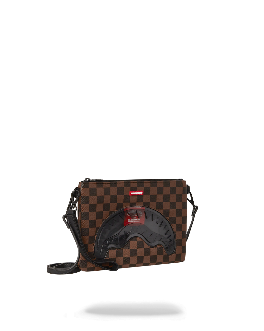 Sprayground -Sharks In Paris Clear For Takeoff Crossover Clutch With Strap